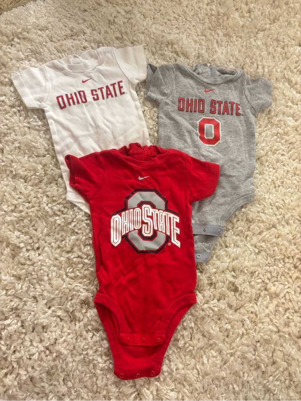[Nike] Ohio State 3-6m Baby Onesies